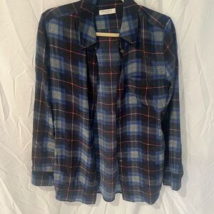 Equipment silk Plaid Button-Up Shirt